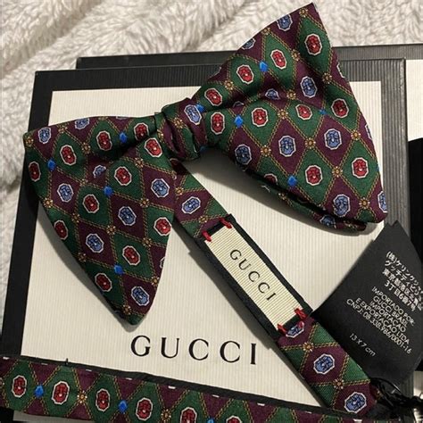 gucci bow tie men|Gucci tie outlet.